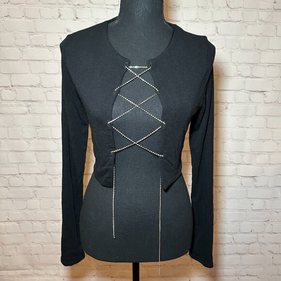 Fashion Nova party starter long sleeve top - Picture 2 of 4